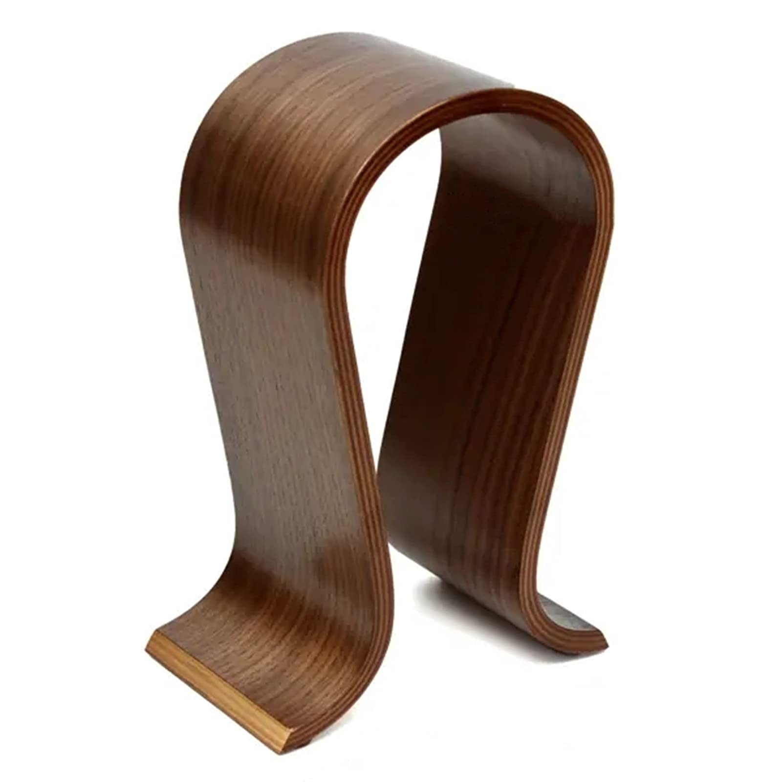 Premium Wooden U-Shaped Gaming Headset Stand - Universal Headphone Holder for PC, PS5, Xbox - Durable Desk Organizer for Gamers & Streamers (Wood Finish, One Size) - Perfect for Gaming Setup, Home Office & Studio Accessories