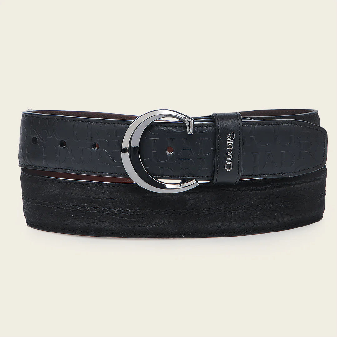 CS564TC Men's Cuadra Black Casual Fashion Bull Neck Belt - Perfect for Everyday Wear & Stylish Outfits