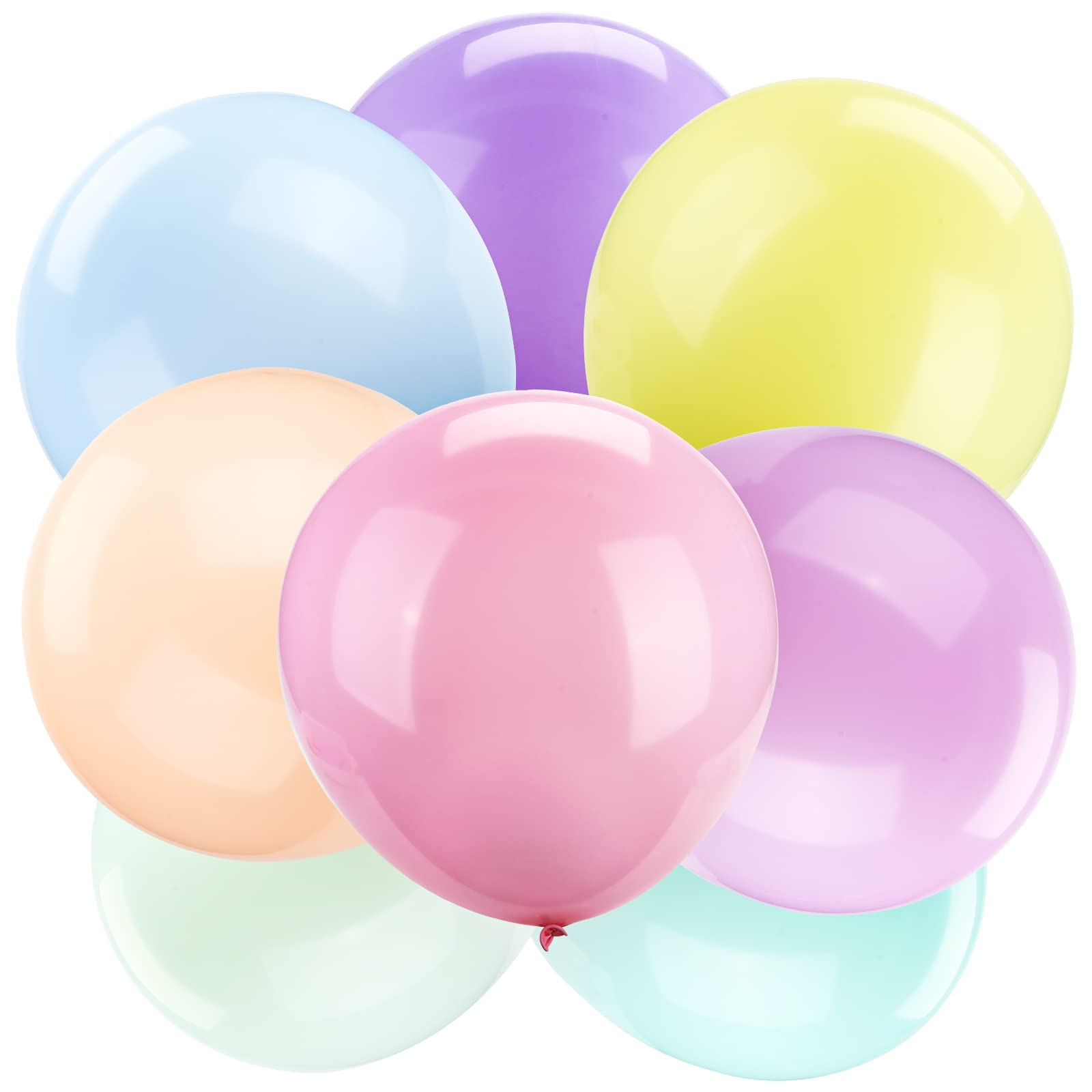 LOVESTOWN 36 Inch Pastel Balloons - 12 Pack Large Macaron Balloons, Jumbo Latex Party Balloons for Wedding, Birthday, Baby Shower & Festival Decorations - Perfect for Photo Backdrops, Ceiling Decor & Party Centerpieces