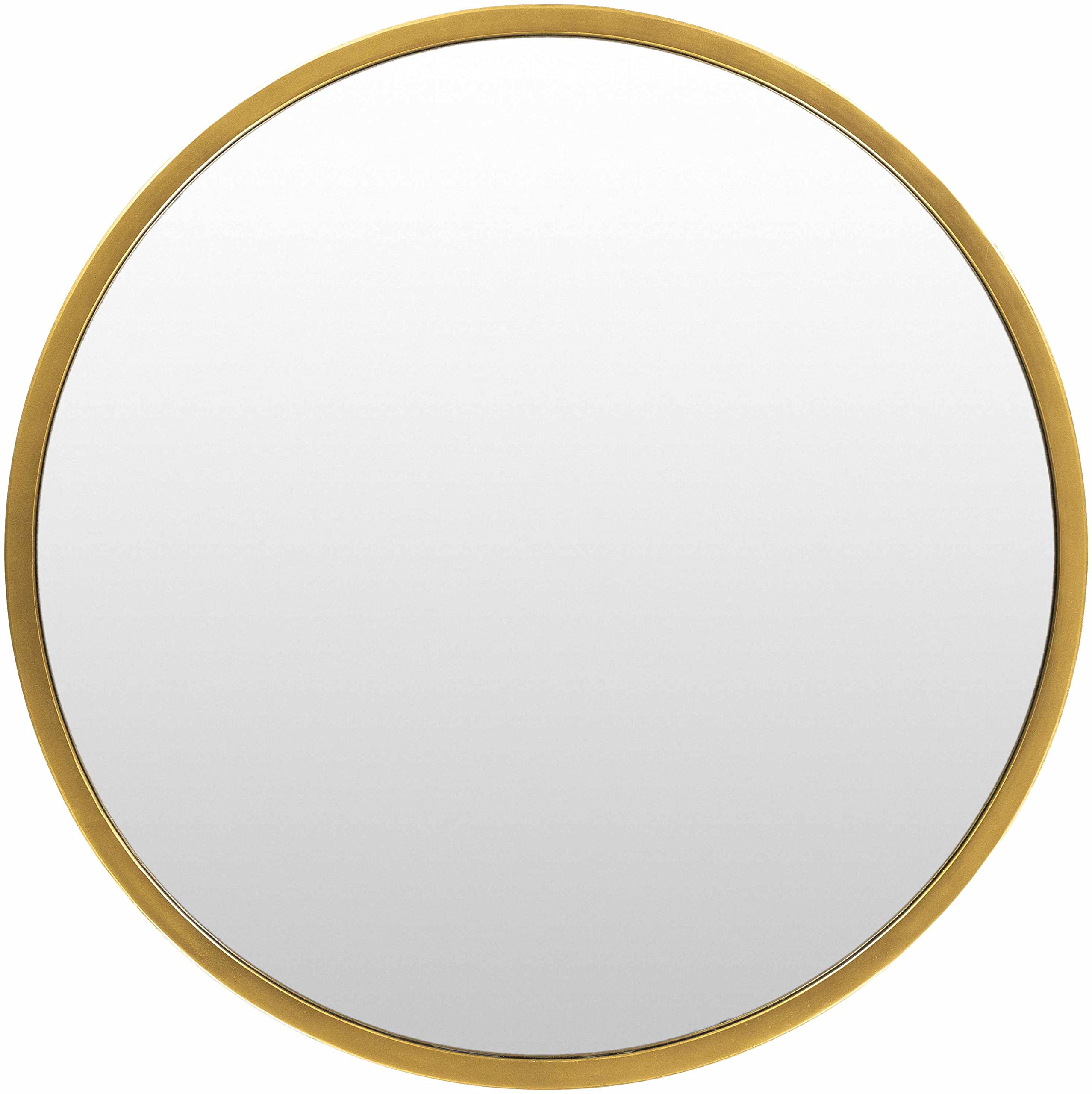 Hauteloom Guindarohan Round Decorative Wall Mirror - 22 Inch Hanging Mirror for Living Room, Bedroom & Entryway - Boho Home Decor Accent