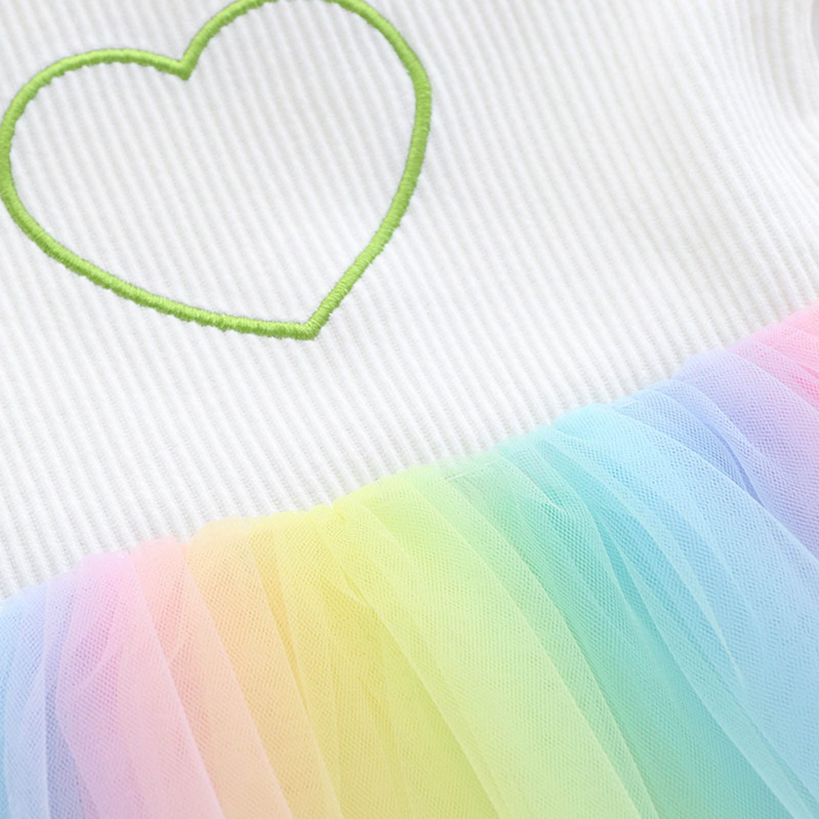 Elegant Spring & Autumn Baby Girls Dress - Long Sleeve Rainbow Headband Outfit Size 5 | Perfect for Birthday Parties, Photo Shoots & Special Occasions