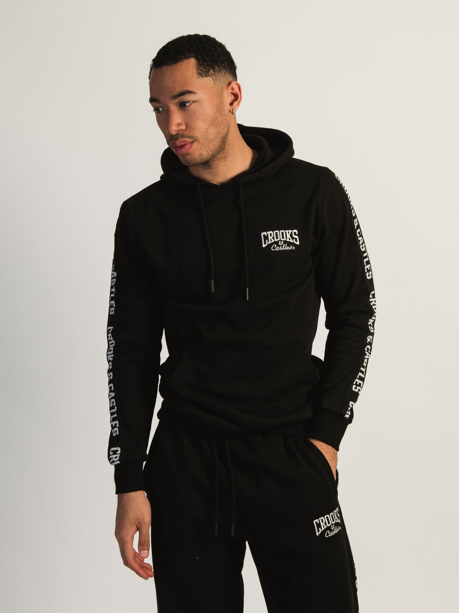Crooks & Castles Jacquard Tape Pullover Hoodie - Stylish Streetwear for Men & Women | Perfect for Casual Outfits, Gym, and Urban Fashion