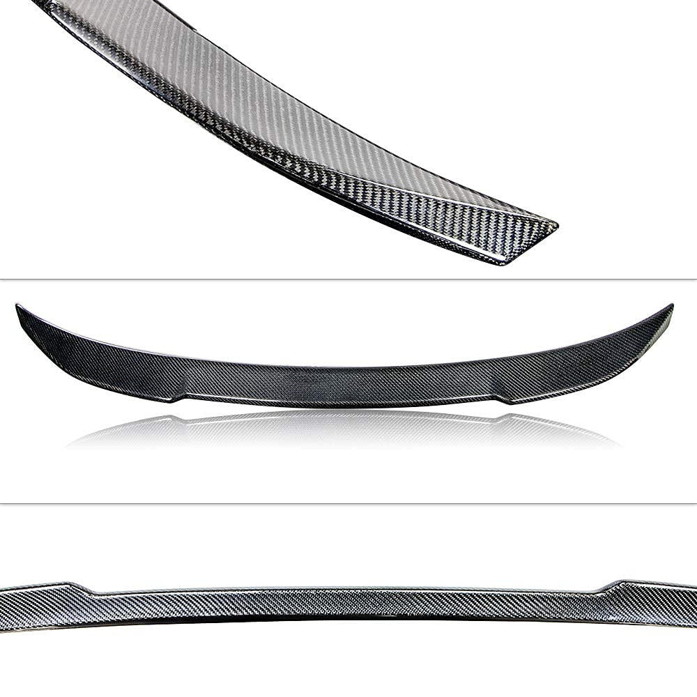 AeroBon Real Carbon Fiber Trunk Spoiler for 2013-2018 BMW 3 Series F30 Sedan & F80 M3 - CS Style Rear Wing Spoiler | Enhances Aerodynamics & Sporty Look for Street Racing & Car Shows