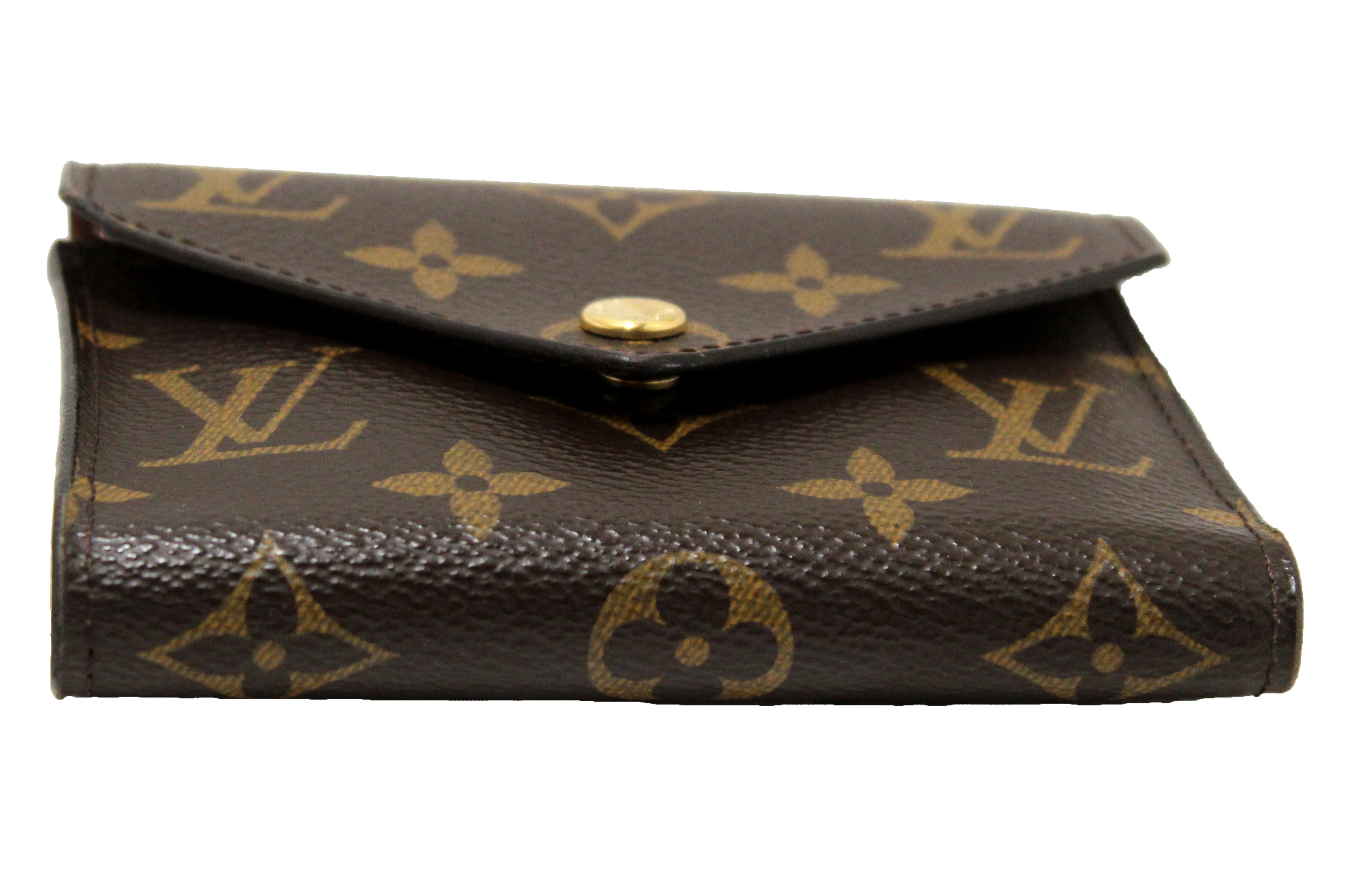 Authentic Louis Vuitton Monogram Victorine Wallet - Compact Zip Around Wallet for Women, Luxury Leather Card Holder & Coin Purse - Perfect for Everyday Use, Travel & Gift Giving
