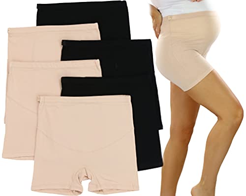 6 Pack: Black & Beige Shorts W/ Button Side