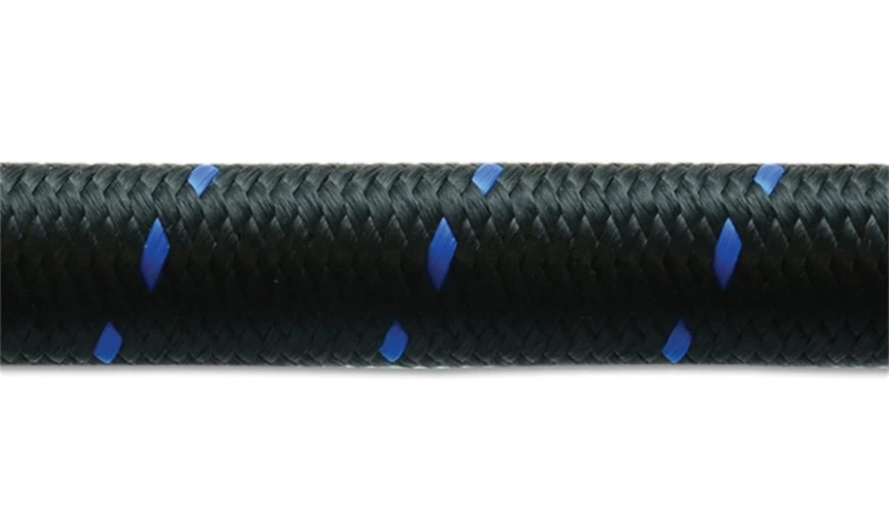 Vibrant Performance 11982B Nylon Braided Flex Hose - 20ft Roll, Black & Blue, AN-12 Size, 0.68