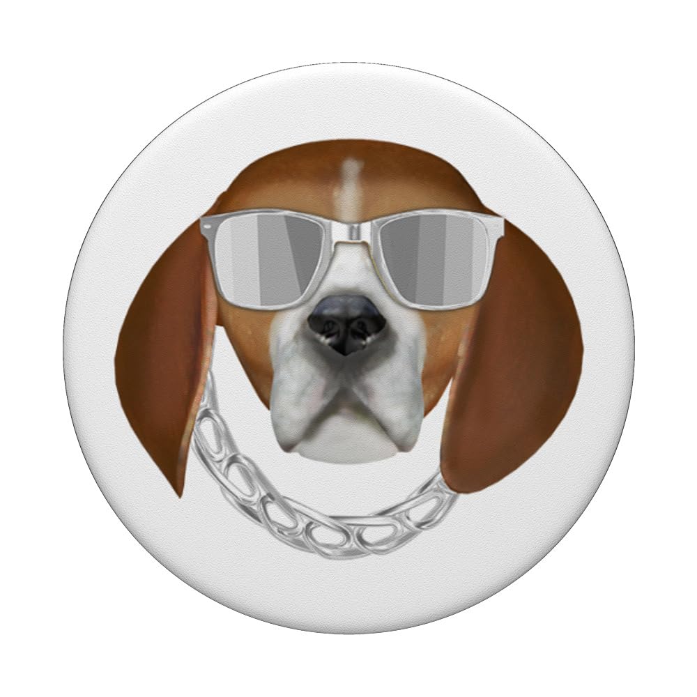 Funny Beagle Design PopSockets PopGrip for Dog Lovers - Perfect Gift for Beagle Moms & Dads | Use on Phones, Tablets & Laptops