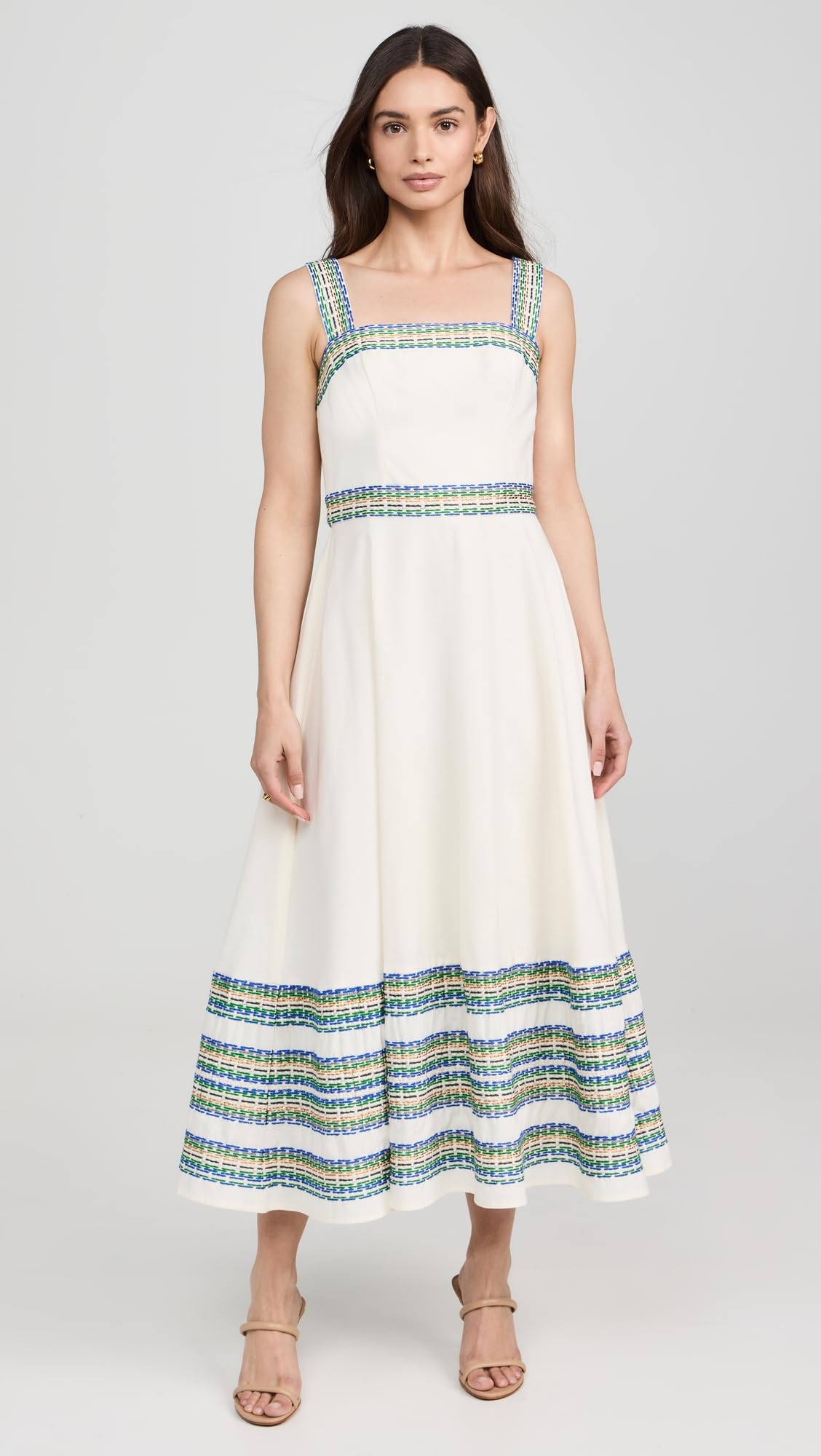 Shoshanna Women's Christina Dress - Elegant Floral Midi Dress for Spring & Summer | Perfect for Weddings, Parties & Office Wear