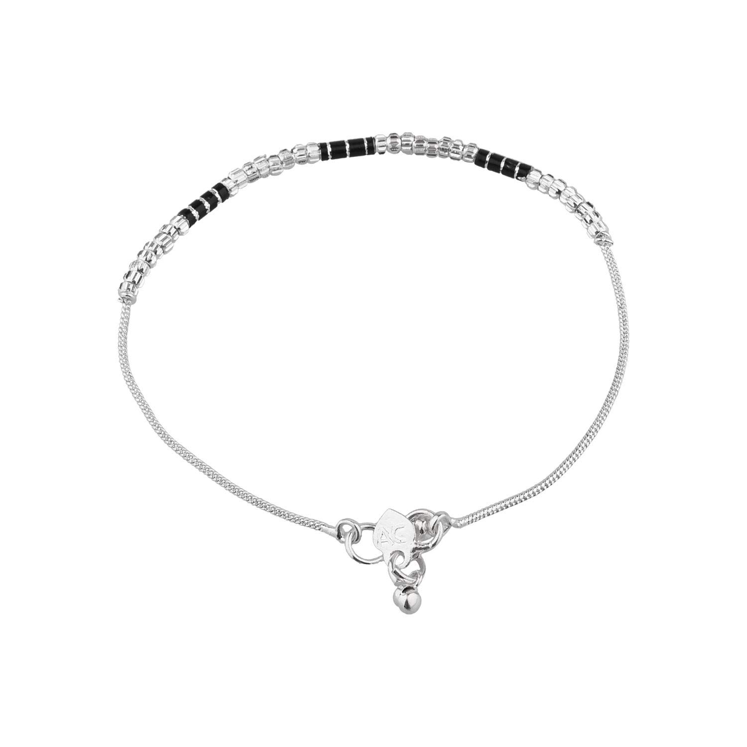 Oxidized Silver Indian Anklets for Women - Boho Payal Ankle Bracelets with Bells | Traditional Handmade Jewelry Set for Festivals, Weddings & Boho Fashion