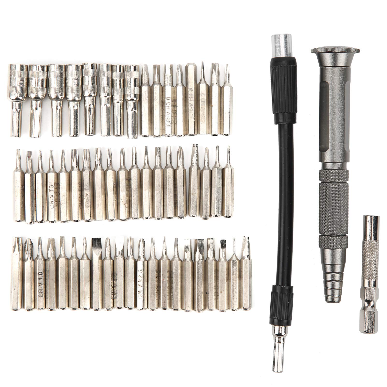 Estink 59 in 1 Screwdriver Bit Set with Bit Holder - 13 Types Precision Screwdriver Kit for Mobile Phones, Computers, Cameras & Watches - Perfect for Electronics Repair & DIY Projects