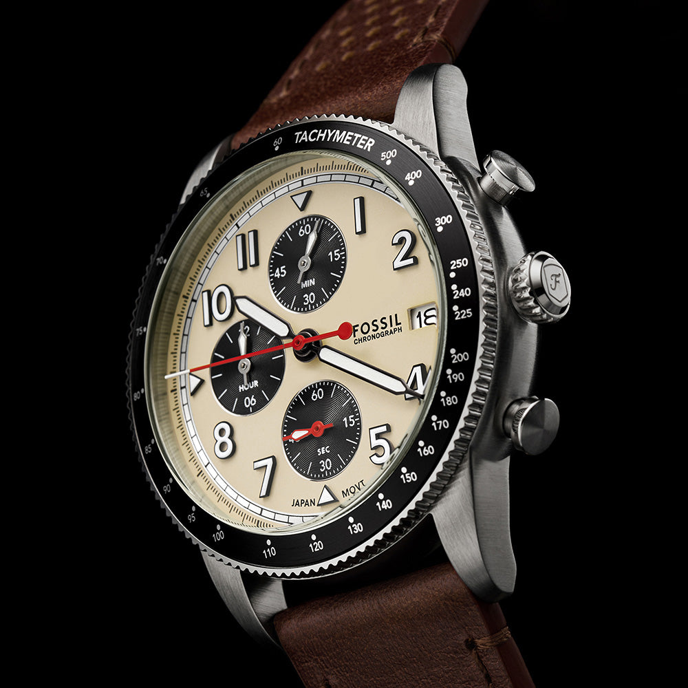 Fossil Sport Tourer FS6042 Chronograph Watch for Men - Stylish Analog Chronograph with Date Function - Perfect for Casual, Business & Outdoor Activities