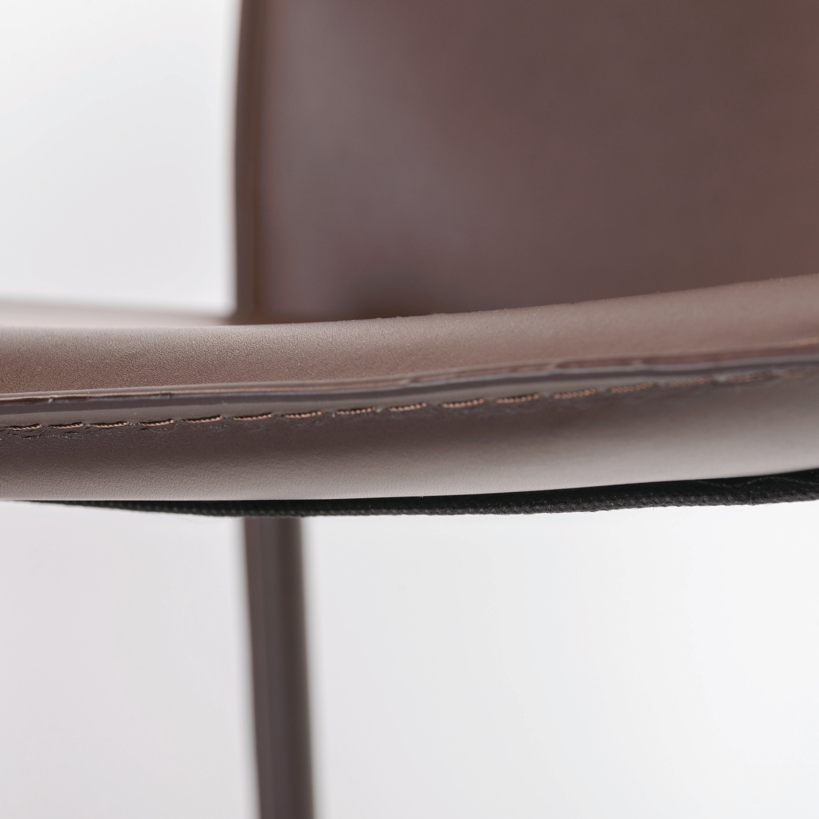 Euro Style Dalia Stacking Side Leather Chairs - Set of 2, Modern Stackable Dining Chairs for Small Spaces, Kitchen, Office or Outdoor Use
