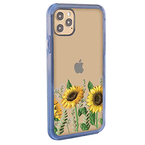 Stylish Guard Dog Clear Phone Case for iPhone 12 Pro Max - Sunflower Design | Protective Slim Cover with Scratch Resistance | Perfect for Everyday Use, Outdoor Activities & Fashion Accessories