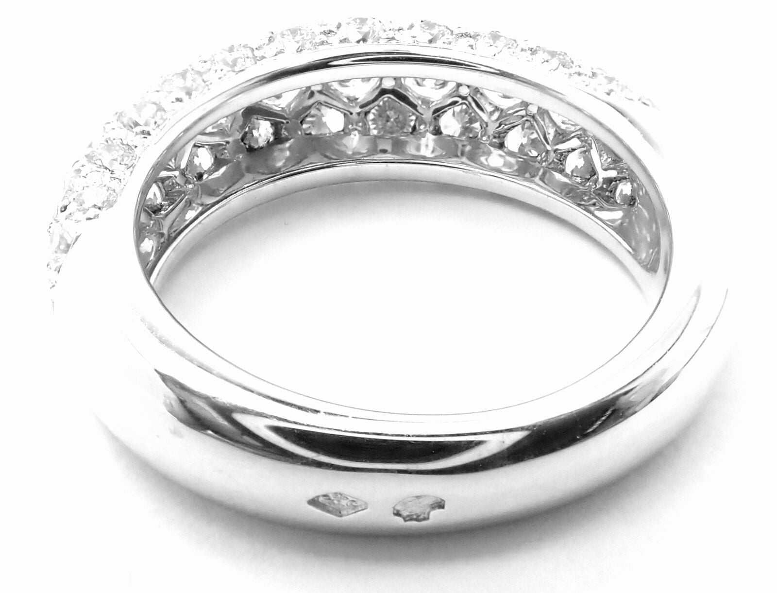 Authentic Cartier Etincelle De Cartier 18k White Gold Diamond Band Ring for Women - Luxury Wedding, Engagement & Anniversary Jewelry Gift
