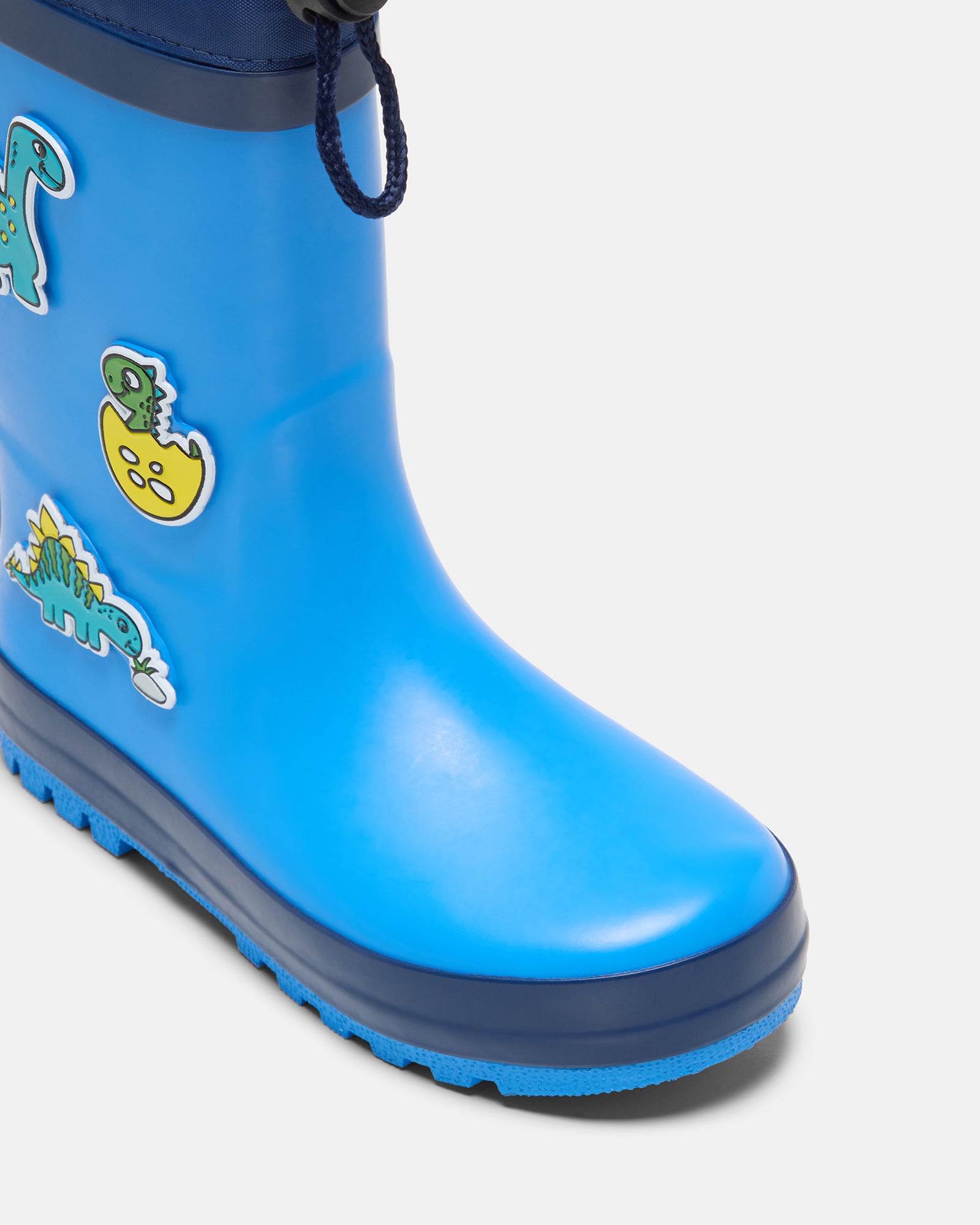 Dino Egg Gumboots for Kids - Waterproof Rain Boots in Blue/Navy - Perfect for Puddles, Outdoor Play & School