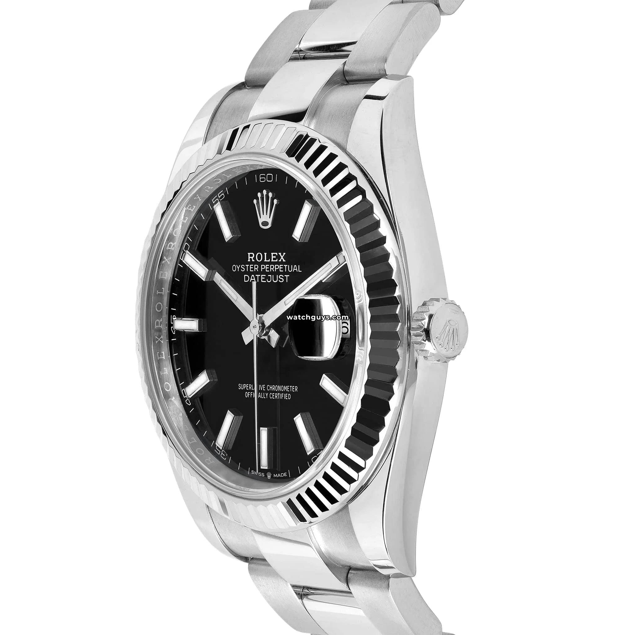Rolex Datejust 126334 Black Oyster Perpetual Mens Watch - Luxury Stainless Steel Automatic Timepiece for Business & Formal Occasions