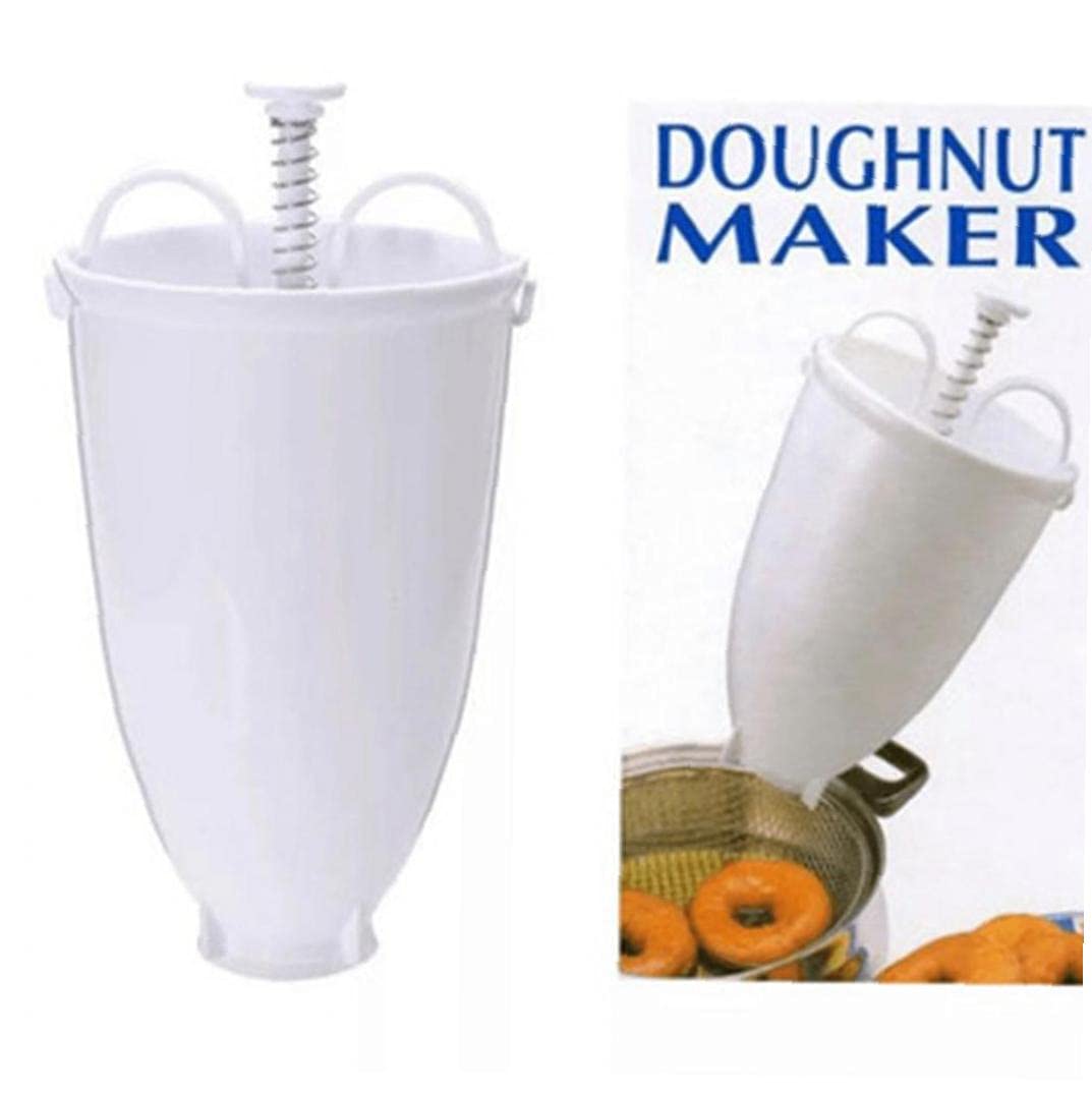 Non-Stick Doughnut Maker Machine with Batter Dispenser - Plastic Pastry Decorating Mold for Homemade Donuts, Pancakes & Muffins - Perfect Kitchen Cooking Tool for Breakfast & Party Snacks