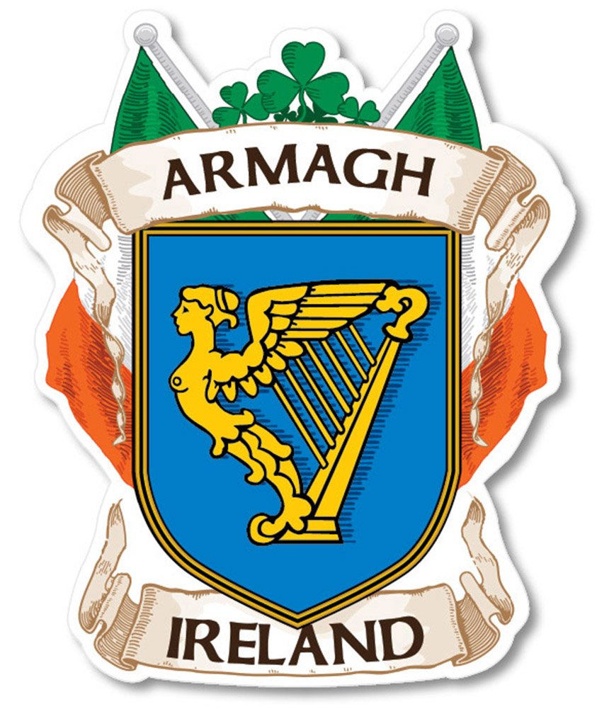 Armagh County Ireland Irish Car Bumper Sticker - Durable Vinyl Decal for Cars, Trucks & Windows - Show Your Irish Pride on the Road