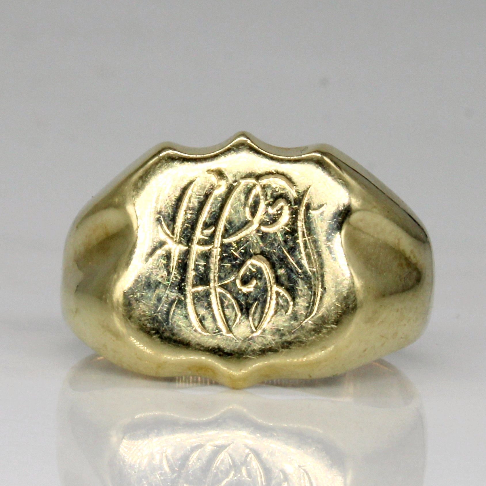 10K Yellow Gold Initial Ring for Women - Personalized Letter Ring, Size 6.5 - Perfect for Birthdays, Anniversaries & Gifts | Elegant Jewelry for Everyday Wear