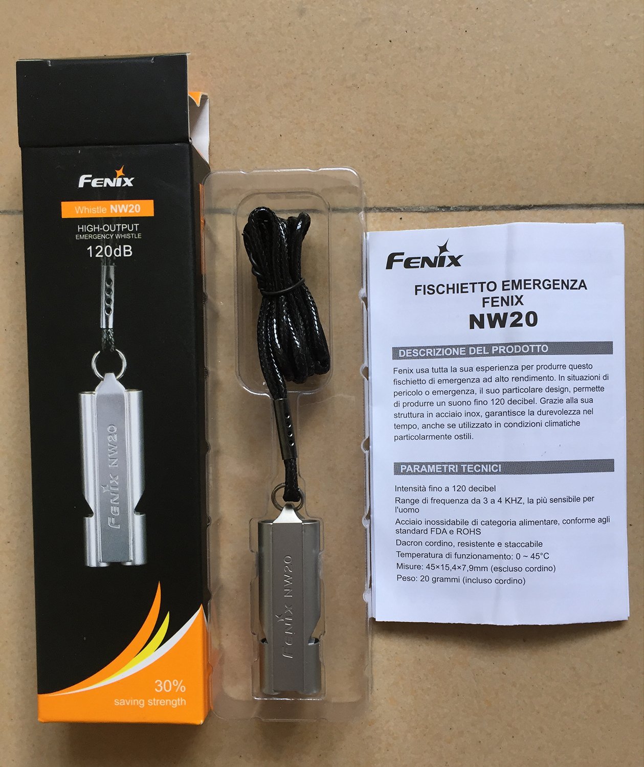 Fenix LED Flashlight with Life-Saving Emergency Whistle - Dual Power Source (USB-C & Batteries) for Camping, Hiking & Outdoor Survival Gear