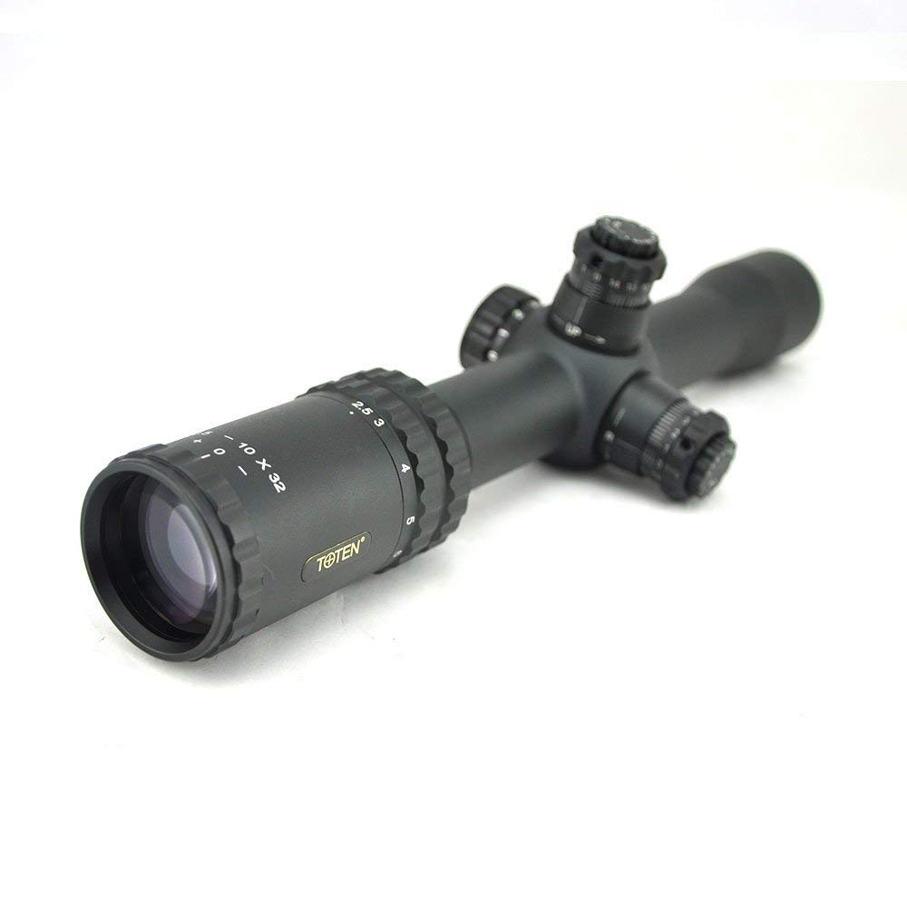 Toten 2-10X32 FFP Rifle Scope - First Focal Plane Hunting Scope with Black Finish | Perfect for Long-Range Shooting, Hunting, and Tactical Applications