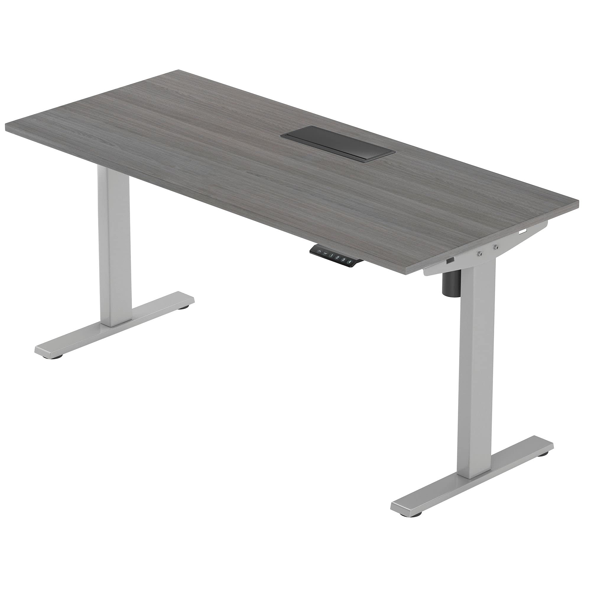 Electric Height Adjustable Standing Desk 60x30 Inches - Smart Ergonomic Home Office Desk with Memory Function for Work from Home & Gaming Setup