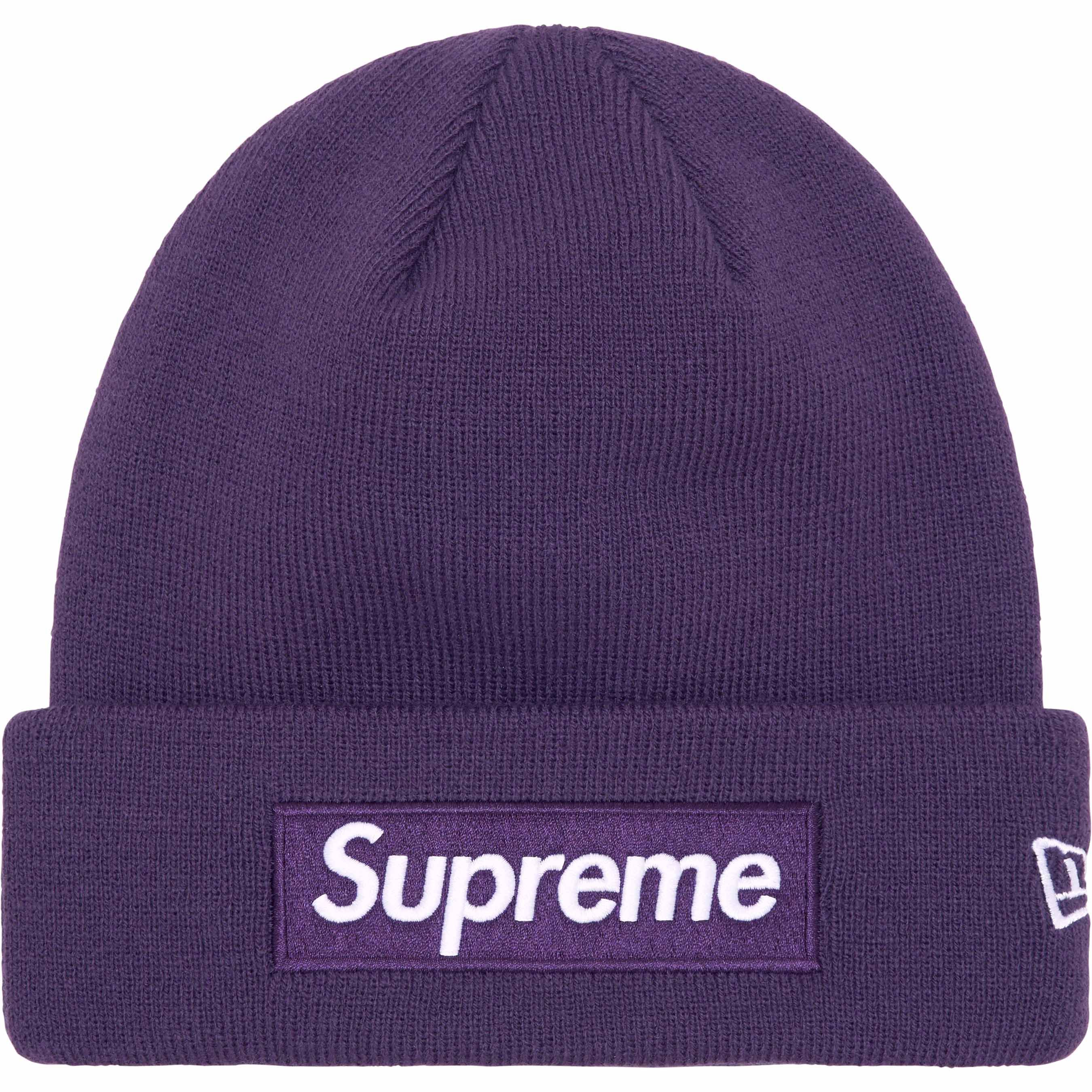 SUPREME 23FW New Era Box Logo Beanie - Warm Winter Knit Hat for Men & Women - Perfect for Skiing, Snowboarding & Outdoor Activities