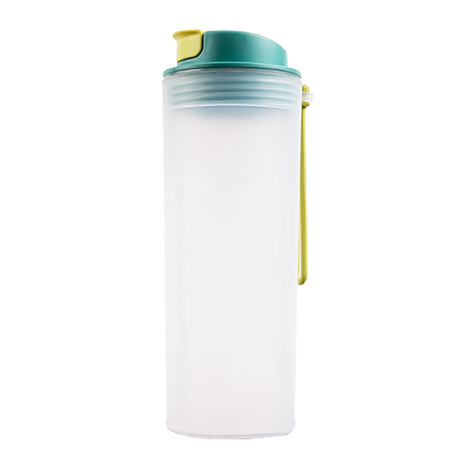 550ML Single Layer Plastic Shaker Cup for Protein Powder & Sports Drinks - BPA-Free, Leak-Proof Fitness Water Bottle for Gym, Workouts & Outdoor Activities - Teal Color