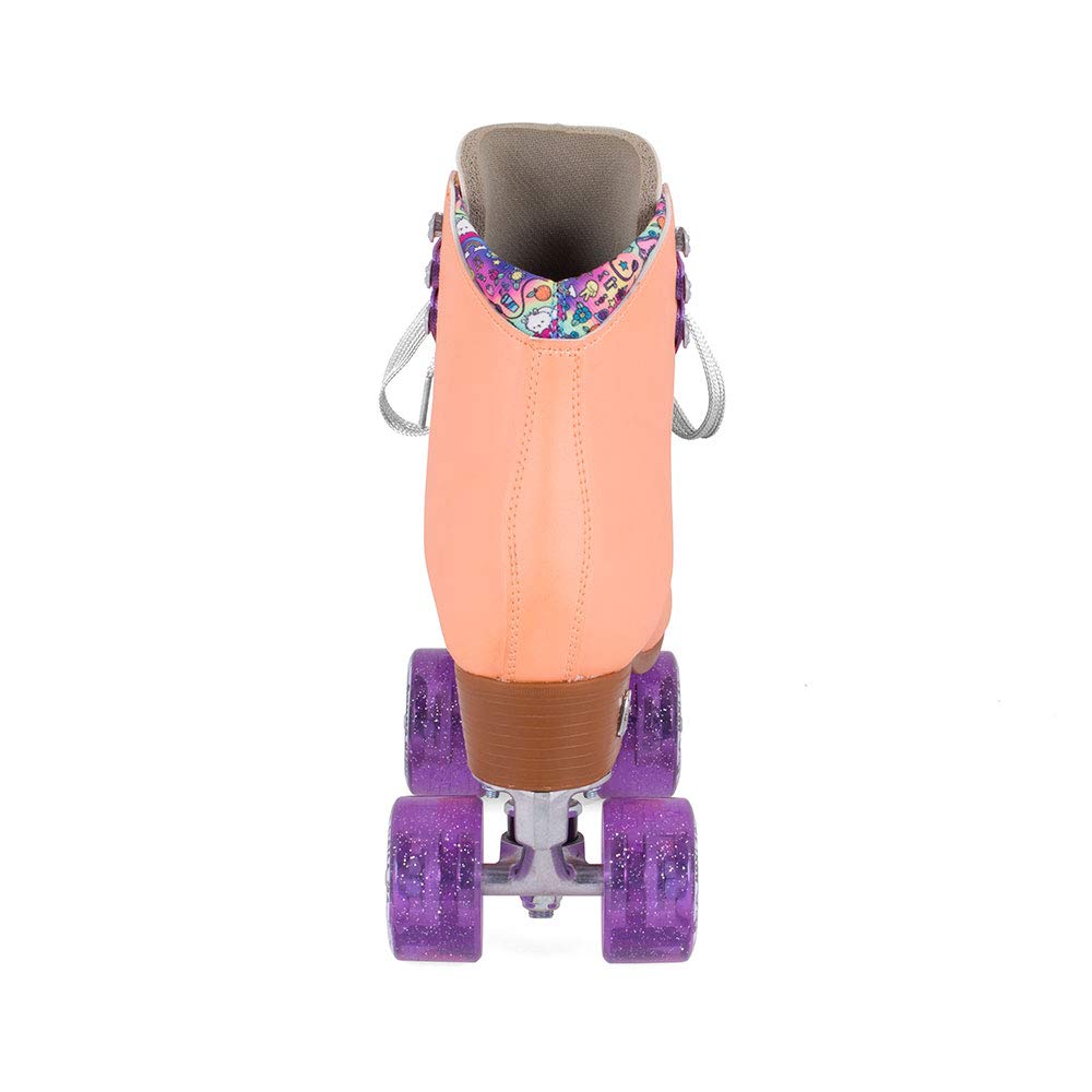 Moxi Beach Bunny Roller Skates for Women - Stylish Outdoor & Indoor Quad Skates with Cushioned Boots for Rink, Park, and Beach Skating