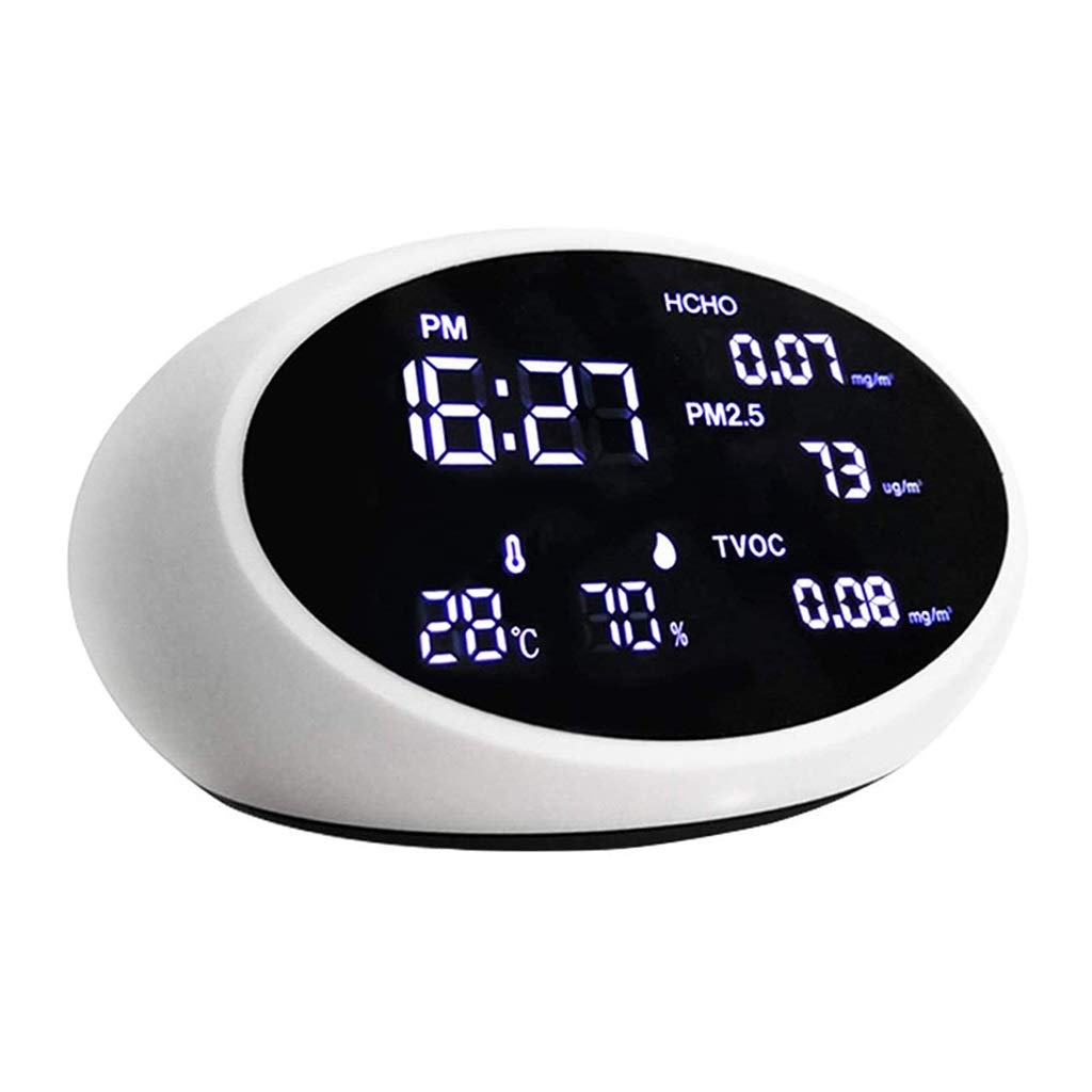 Gas Analyzer & PM2.5 Formaldehyde Detector - Professional Air Quality Tester for Home, Office & Indoor Use | Monitor CO2, VOC, Temperature & Humidity