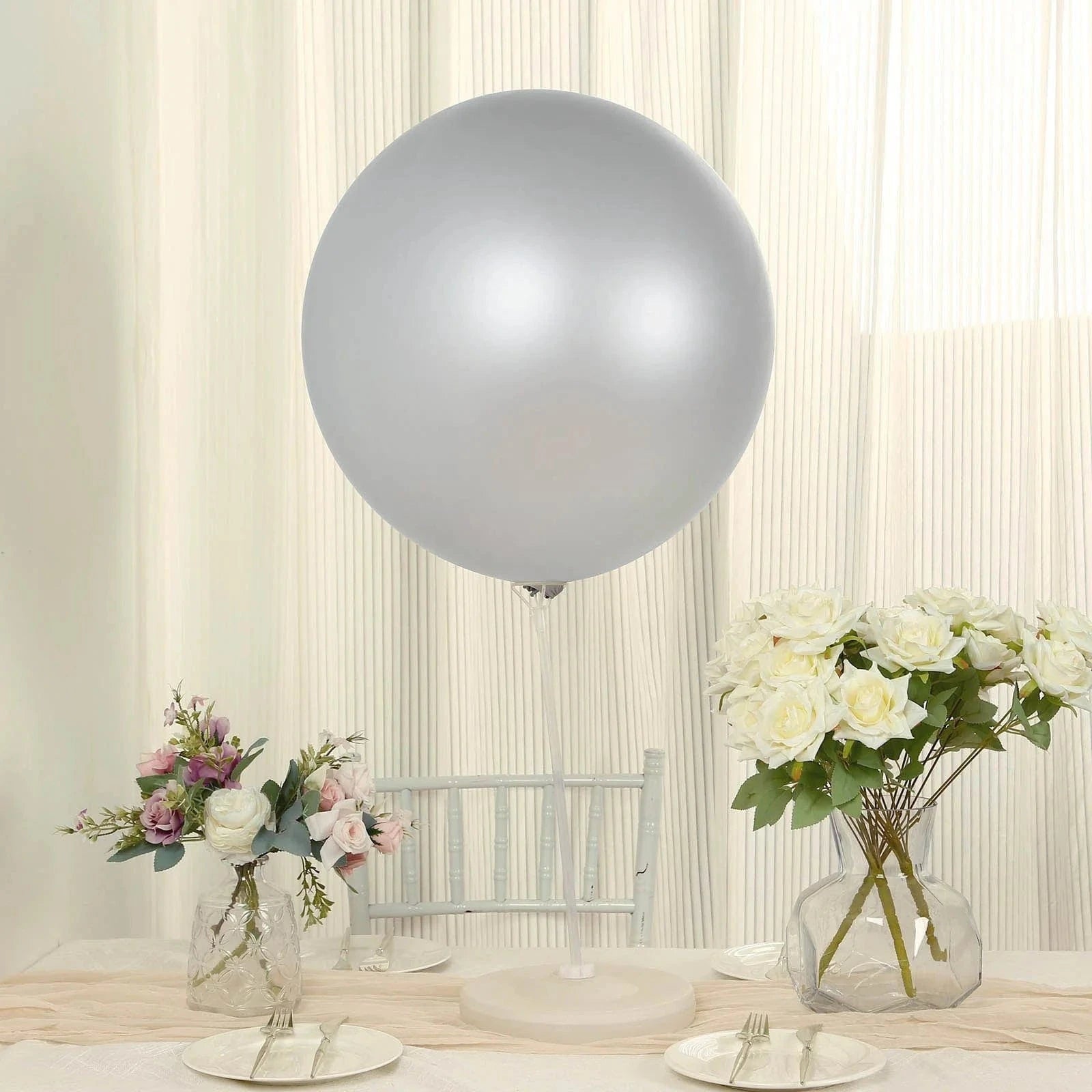 5 Pack Shiny Pearl Biodegradable Party Balloons - Eco-Friendly Wedding, Birthday & Baby Shower Decorations for Sustainable Celebrations