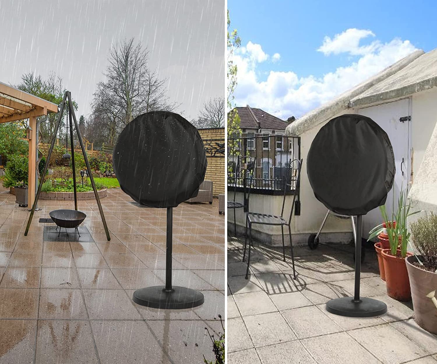 Heavy Duty Waterproof Outdoor Fan Cover - Durable 24