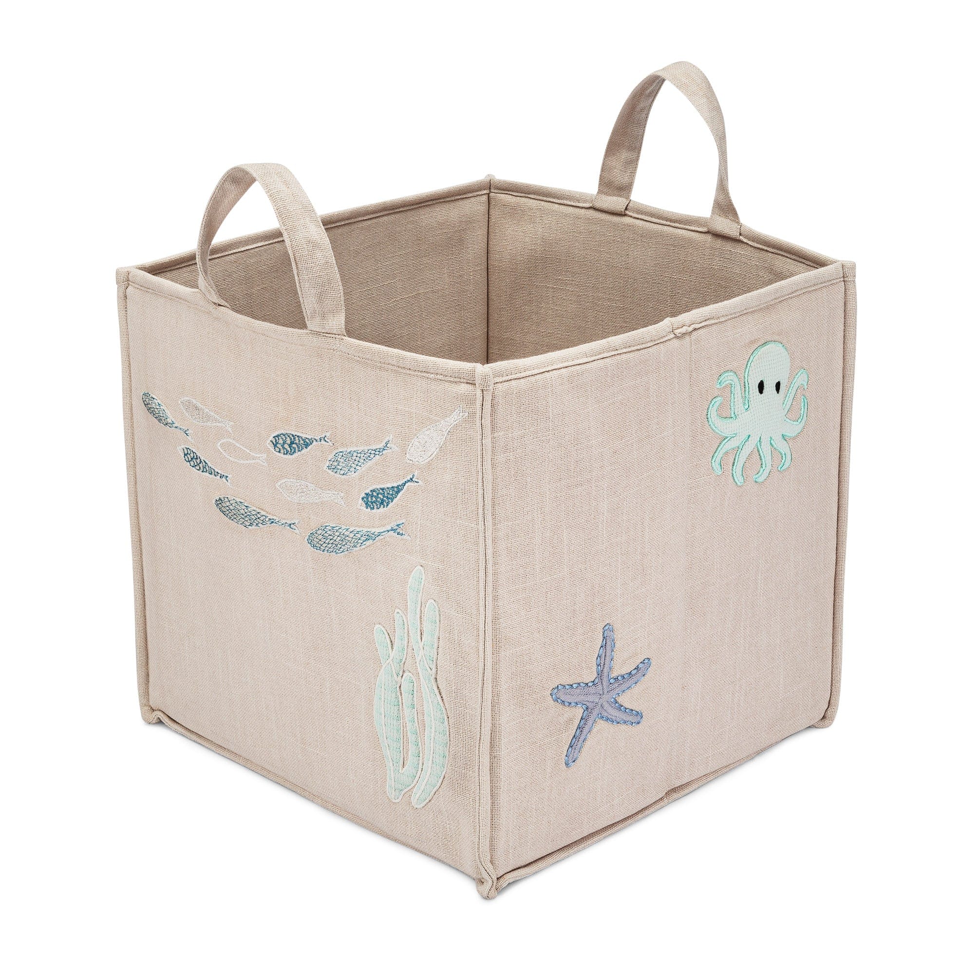 Ocean Animal Themed Baby Storage Cubes by Crane - Perfect for Nursery Organization & Kids' Toy Storage