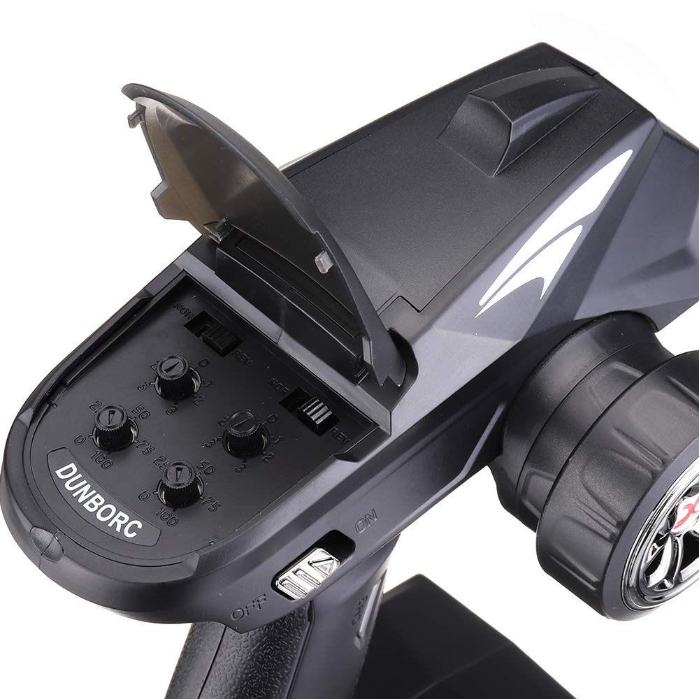 X4 4CH 2.4GHz RC Radio System Transmitter and Receiver with X6F Remote Controller for RC Cars, Boats, Tanks (400-500m Range) - Perfect for Hobbyists, Racing & Outdoor Play