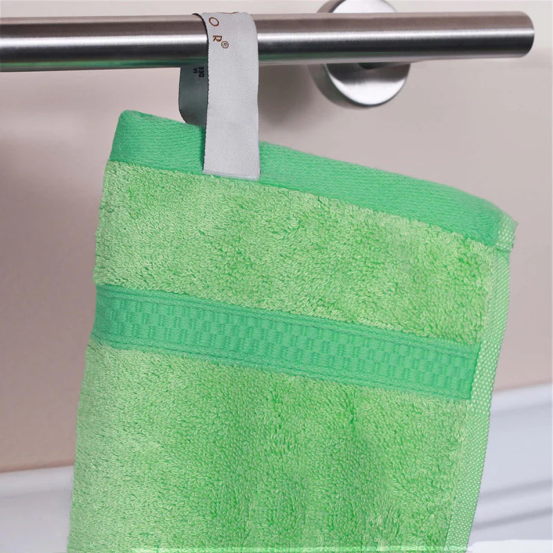 Ultra Soft Rayon Bamboo Cotton Blend 4-Piece Bath Towel Set | Premium Absorbent Quick-Dry Towels for Spa, Bathroom & Beach