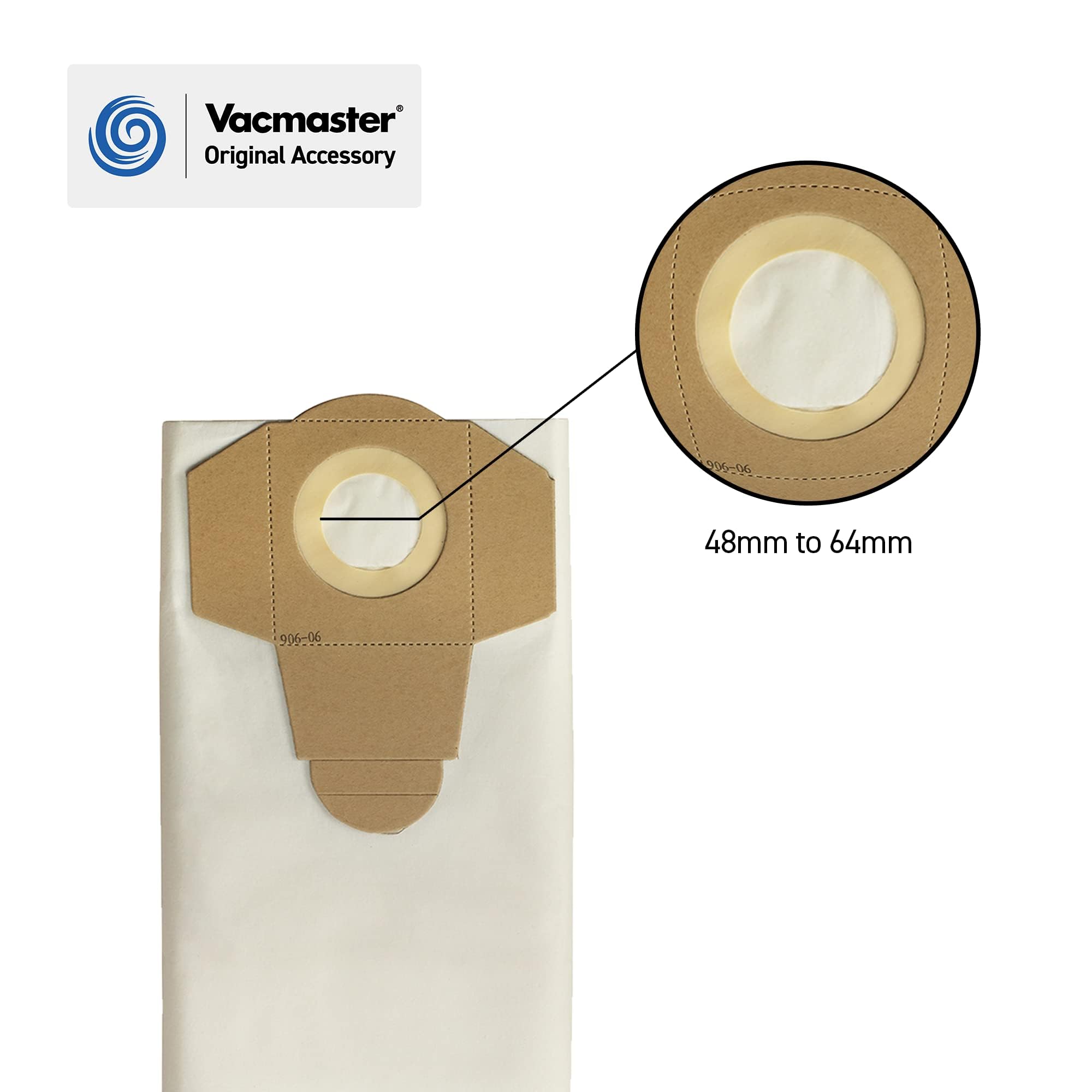 Vacmaster 45-50L Dust Bags - 30 Pack Fine Filtration for Wet/Dry Vacuums & Dust Extractors | Ideal for Home Cleaning, Construction Sites & Workshop Dust Collection