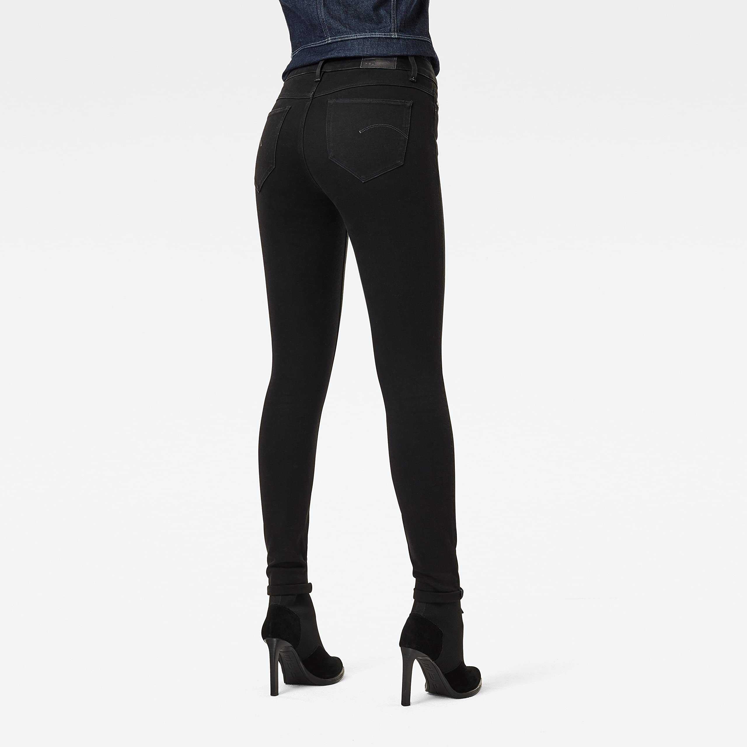 G-STAR RAW Women's High Rise Super Skinny Jeans - Stretch Denim Pants for Slim Fit & Comfort | Perfect for Casual Outfits, Night Out & Everyday Wear