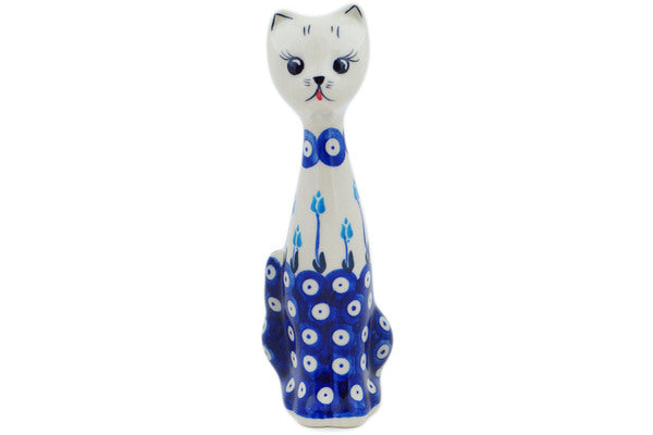 10 Elegant Cat Figurines - Peacock Tulip Garden Decor - Perfect for Home, Office & Outdoor Garden Decorations