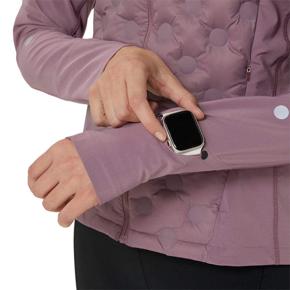 ASICS Women's Running Winter Jacket - Lightweight Waterproof Windbreaker for Cold Weather Jogging & Outdoor Activities