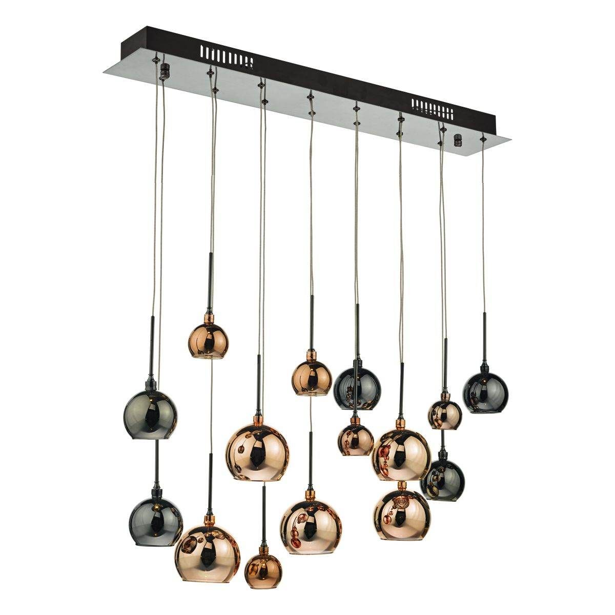 Aurelia 15L Bar Cluster Fitting in Black Chrome & Multi-Color - Perfect for Home Bars, Restaurants, and Commercial Use