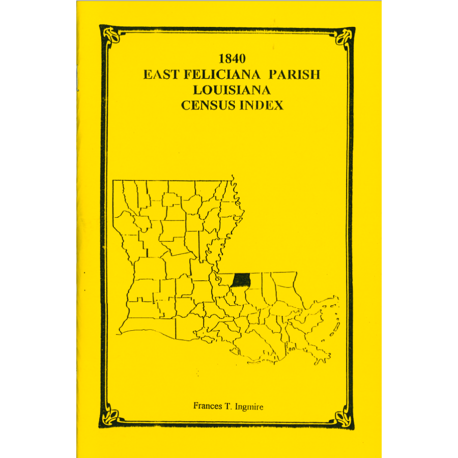1840 East Feliciana Parish Louisiana Census Records - Genealogy Research & Family History Search for Ancestors | Perfect for Historical Research, Family Tree Building, and Louisiana Heritage Studies
