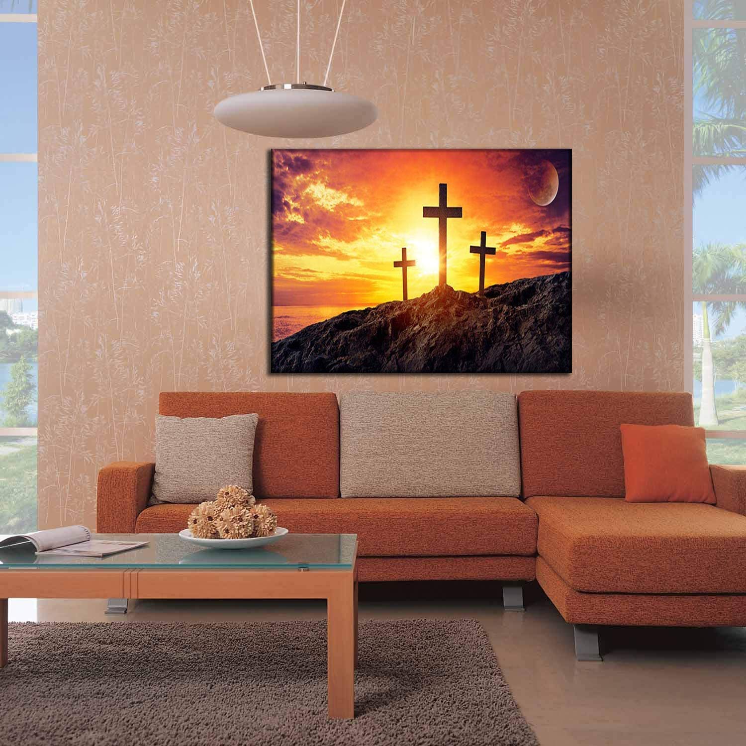 Religious Wall Art - Jesus Christ Framed Portrait for Home & Office Decor - Perfect for Bedroom, Living Room, Church - Ready to Hang Inspirational Christian Gift