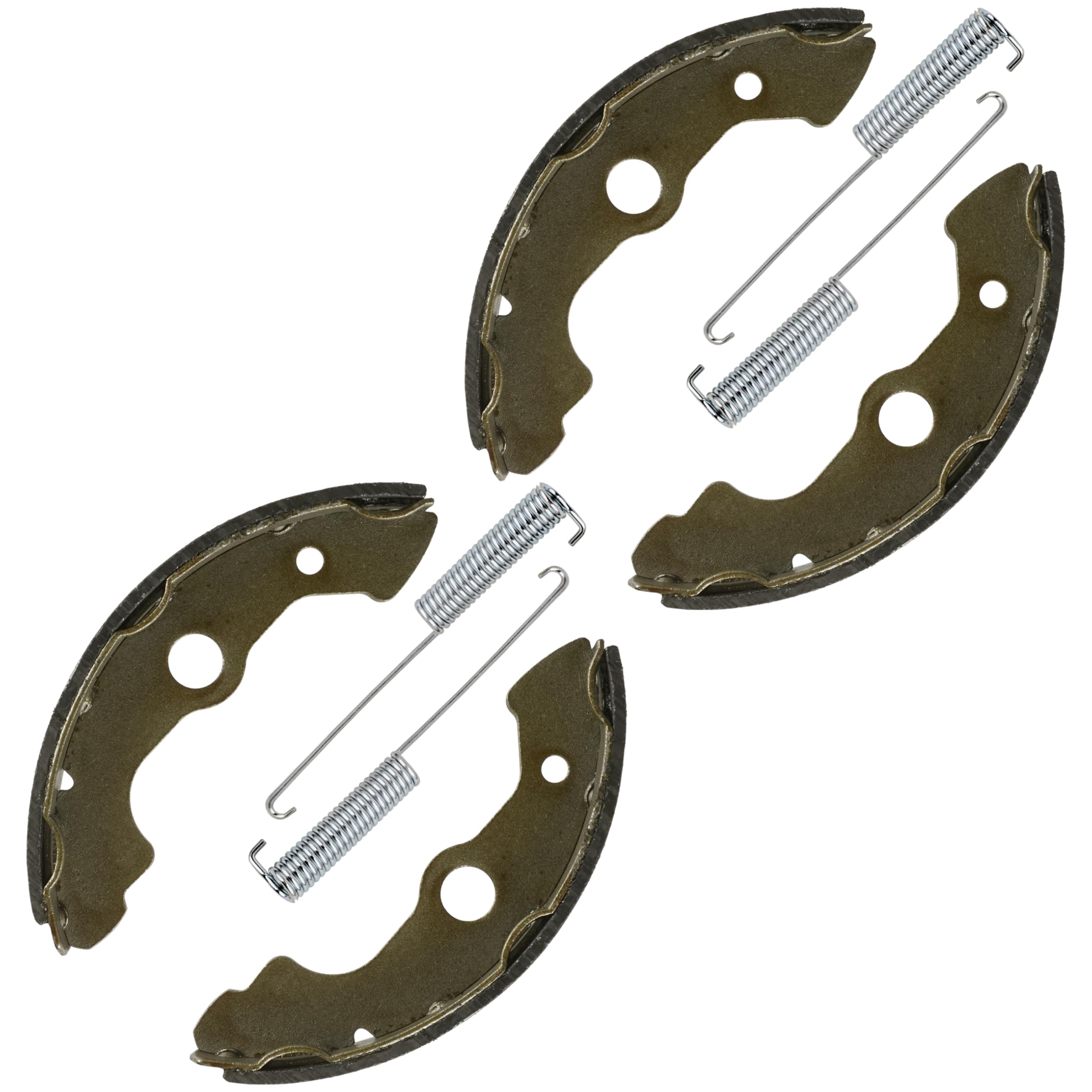 Caltric Front Brake Shoes for Honda TRX350TE TRX-350TE TRX350TE Rancher 350 ES 2000-2006 - Replacement Brake Pads for ATV & Off-Road Vehicles - Perfect for Trail Riding, Hunting & Farm Work