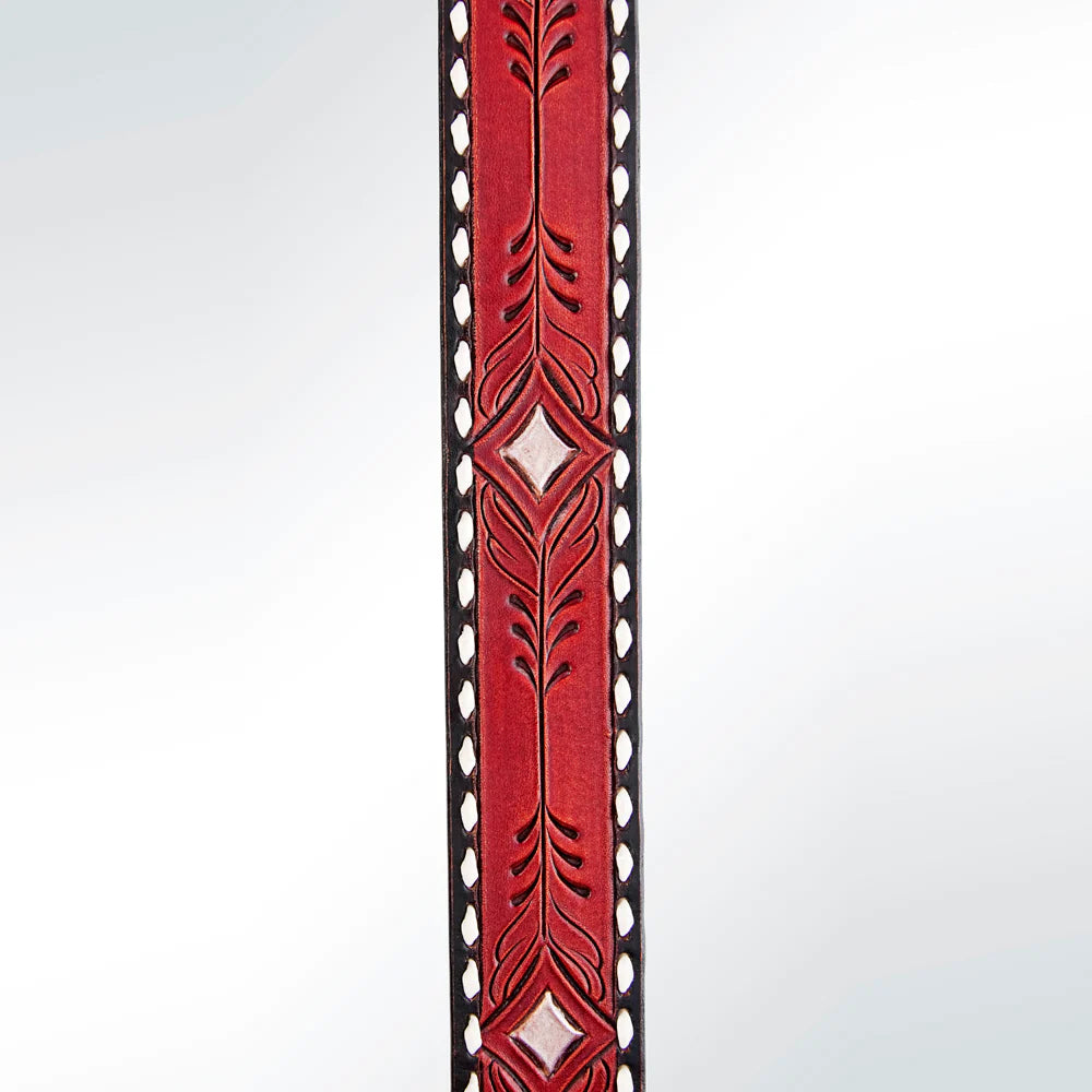 American Darling Red with White Diamond Purse Strap - Elegant Crossbody Bag Accessory for Women, Perfect for Parties, Weddings & Evening Events