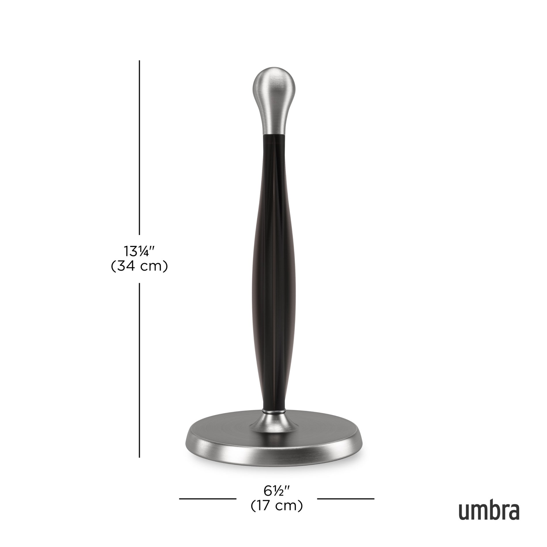 Stainless Steel Tug Paper Towel Holder - Wall Mount or Countertop - Perfect for Kitchen, Bathroom, and Office Use