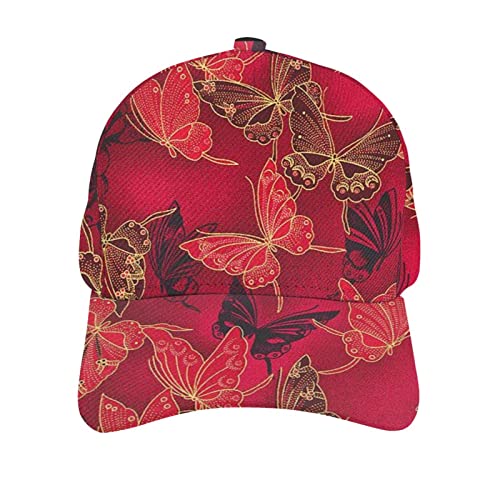 Beautiful Butterfly Bride Red Print