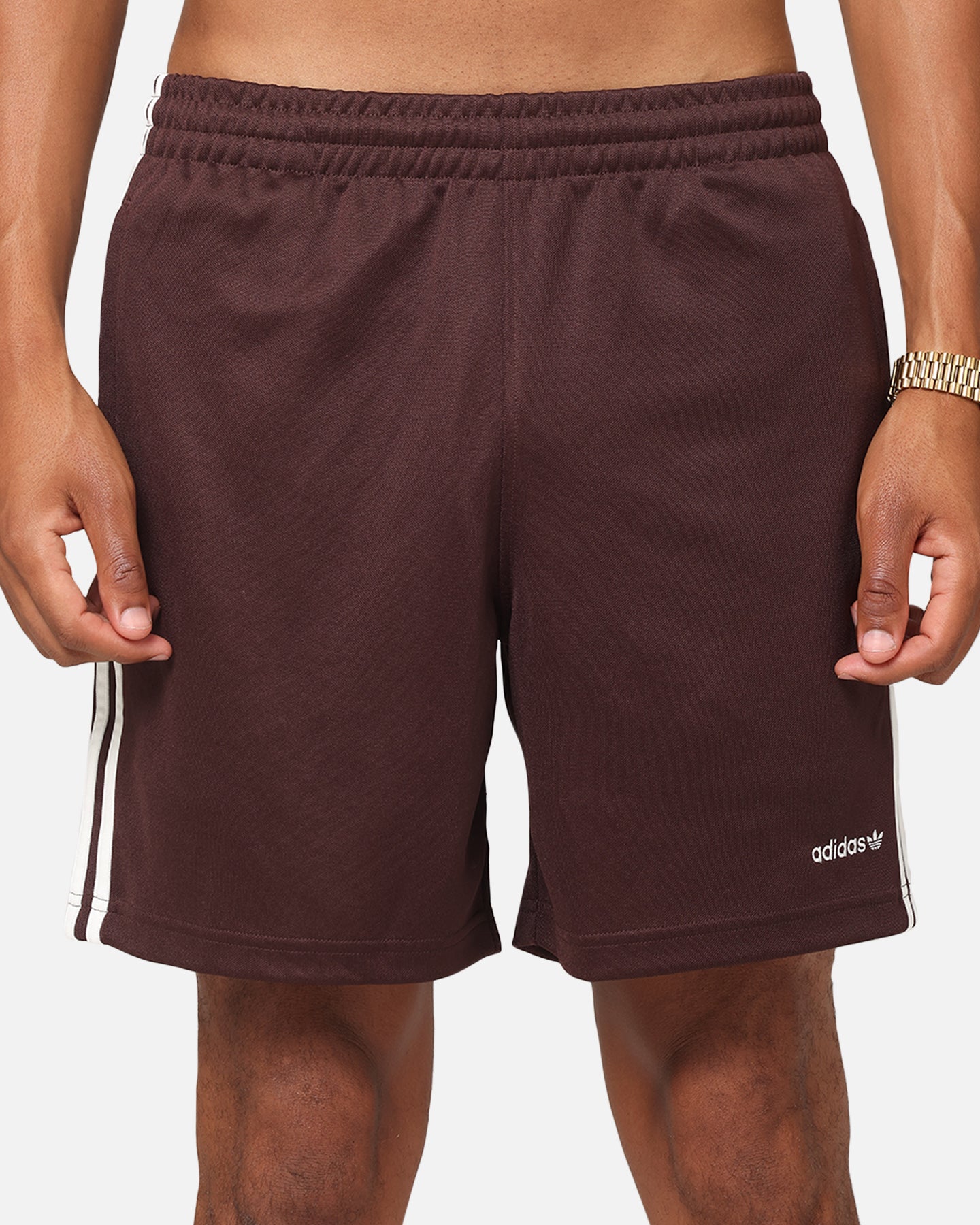 Adidas Men's Football Shorts - Brown Athletic Training Shorts for Soccer, Running & Gym - Comfortable & Breathable Sports Apparel