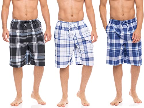 3 Pack- Blues-blacks Plaids