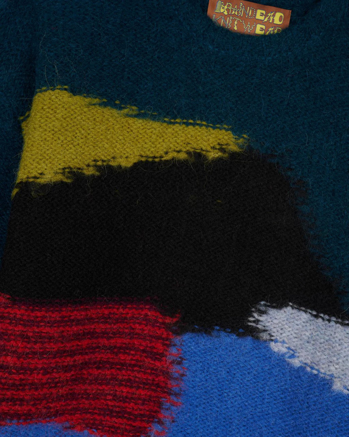 BOXY KNIT SWEATER in Blue Multi Color | Women's Oversized Chunky Knit Pullover | Perfect for Fall & Winter Outfits, Casual Wear and Cozy Home Style