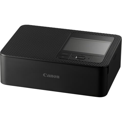 Canon SELPHY CP1500 Compact Photo Printer (Black) - Wireless Portable Inkjet Printer with RP-108 Ink & Paper Set, 64GB SD Card, Cleaning Kit & Accessories for Home, Office & Travel Photography